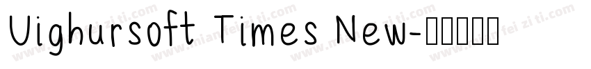 Uighursoft Times New字体转换